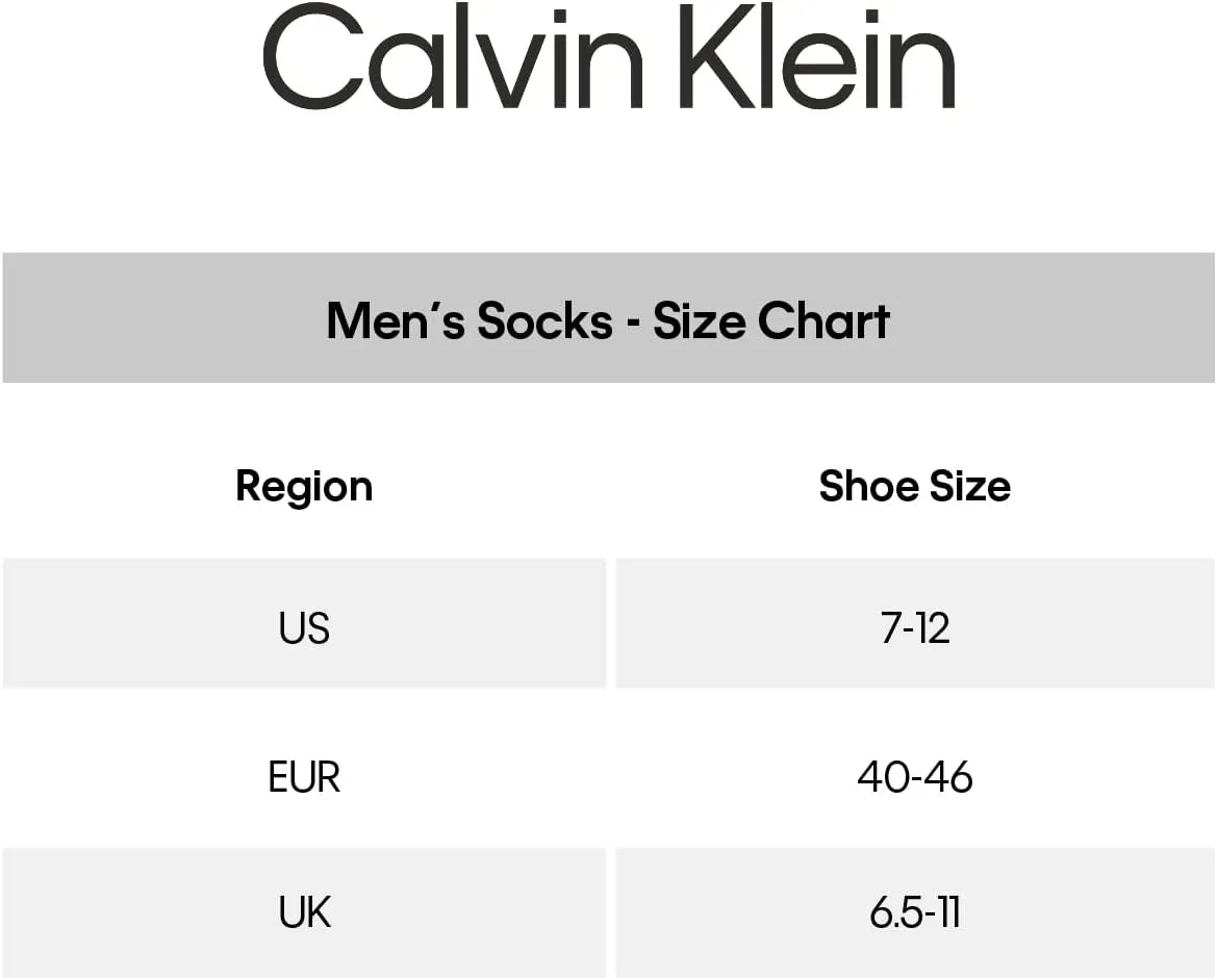 Calvin Klein Men's Socks - Cushioned Above Ankle Athletic Mini-Crew Socks (6 Pack)