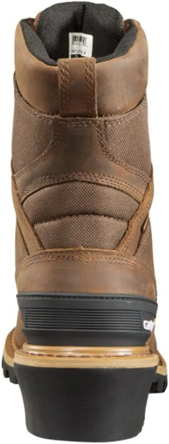 Carhartt Men's 8-inch Waterproof Composite Toe Leather Logger Boot Cml8360