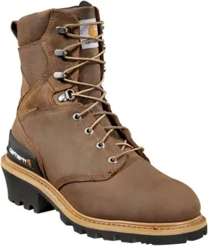 Carhartt Men's 8-inch Waterproof Composite Toe Leather Logger Boot Cml8360