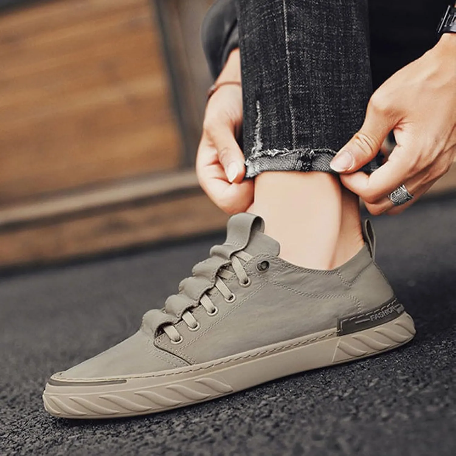 Casual Dress Shoes Spring New Breathable Old Cloth Shoes Korean Trendy Versatile Men's Casual Canvas