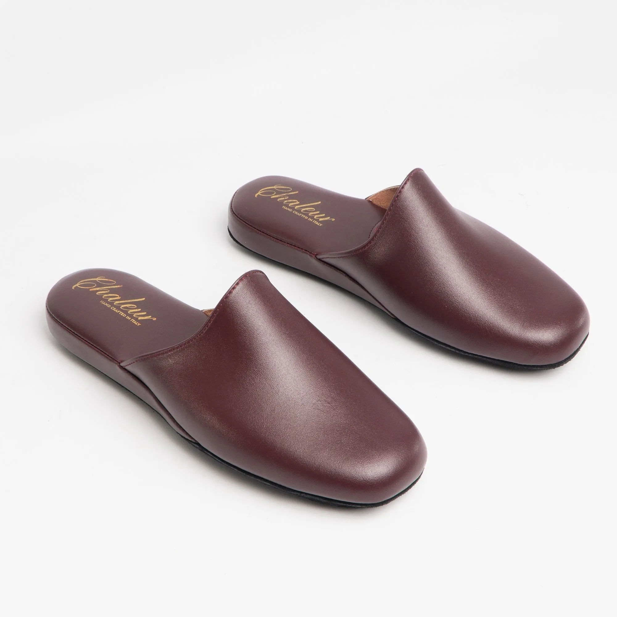 Chaleur LUCA Mens Mule Slippers Bordeaux