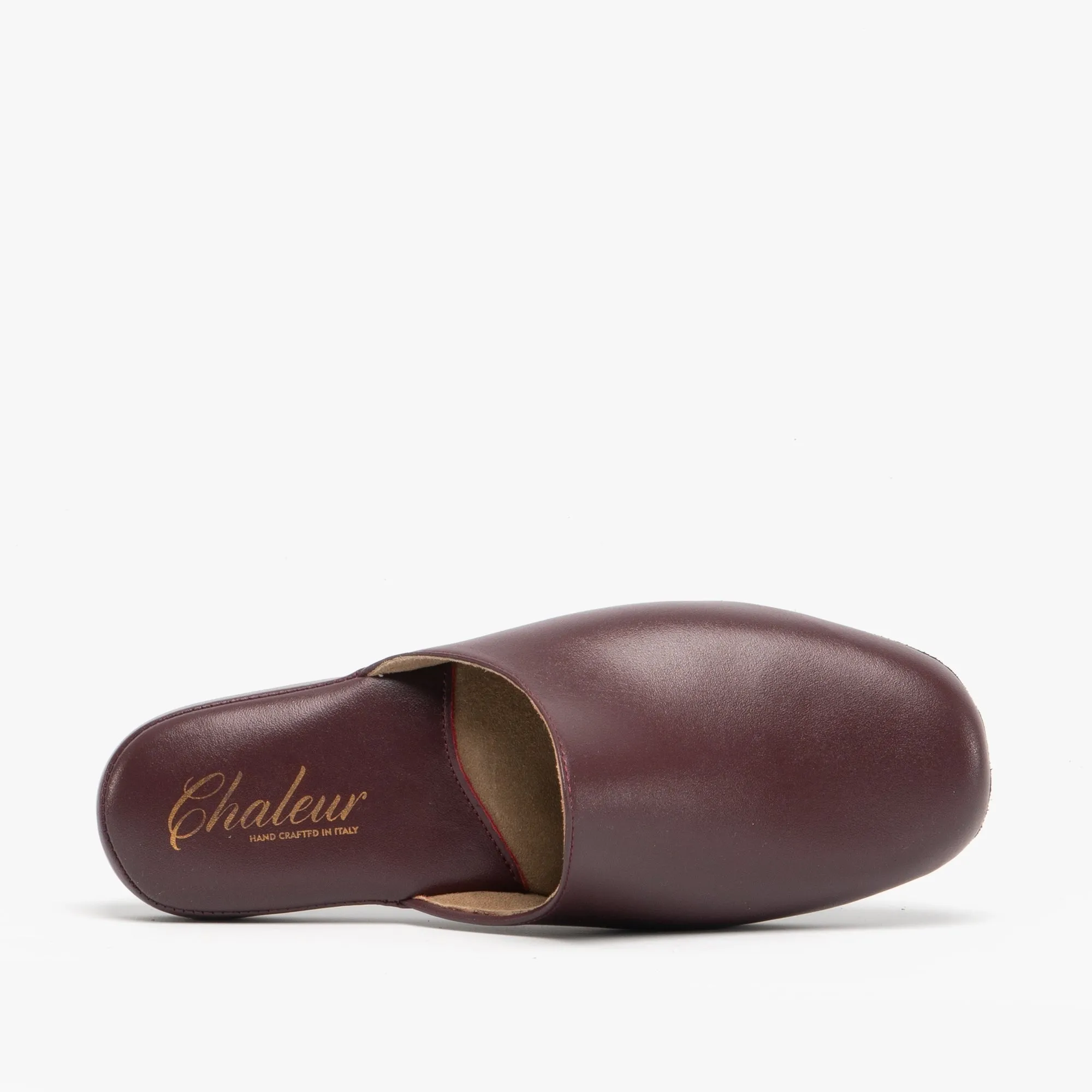 Chaleur LUCA Mens Mule Slippers Bordeaux