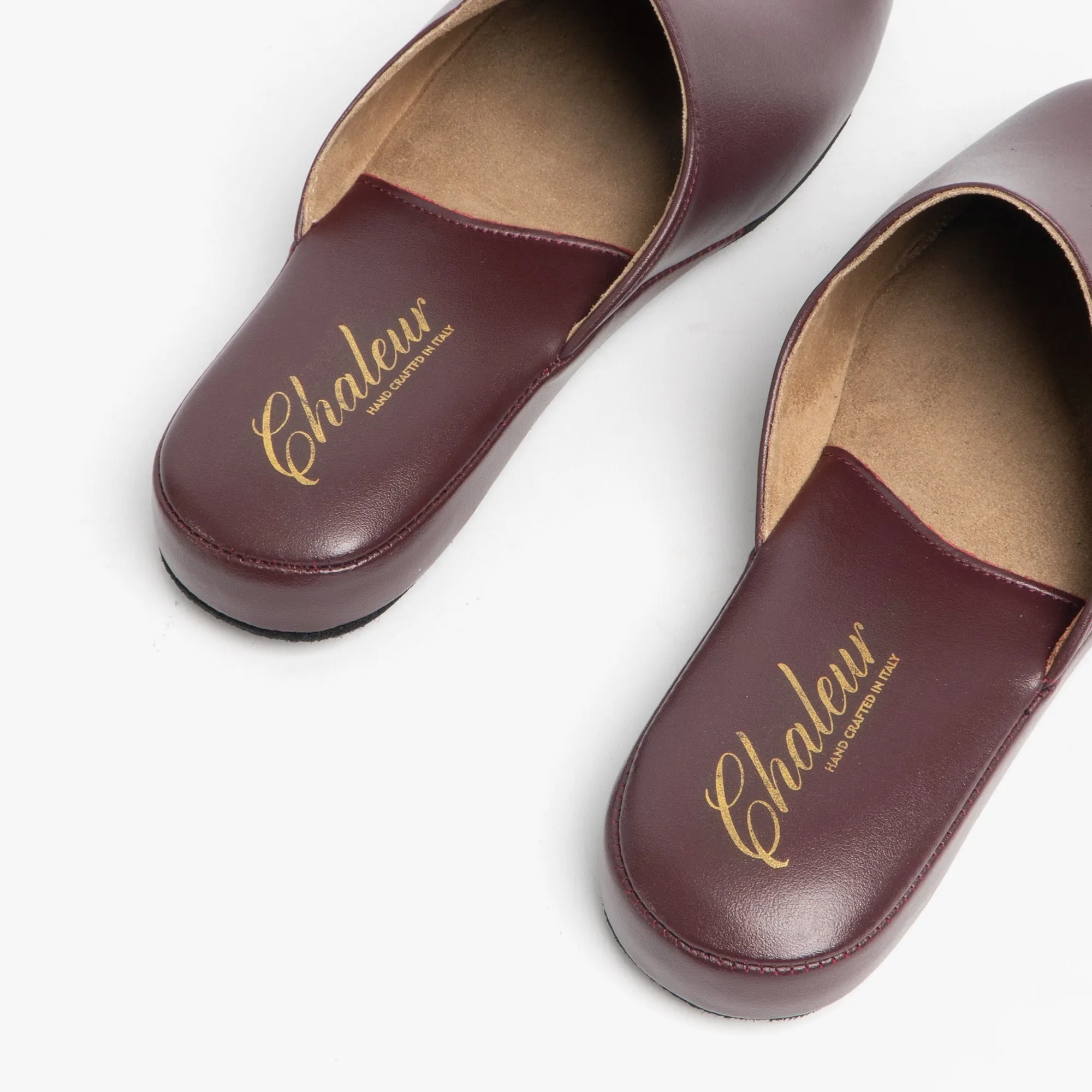 Chaleur LUCA Mens Mule Slippers Bordeaux