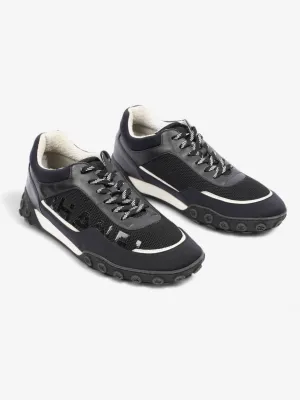 Chanel Low Top Sneaker Black / Navy Mesh EU 43 UK 9