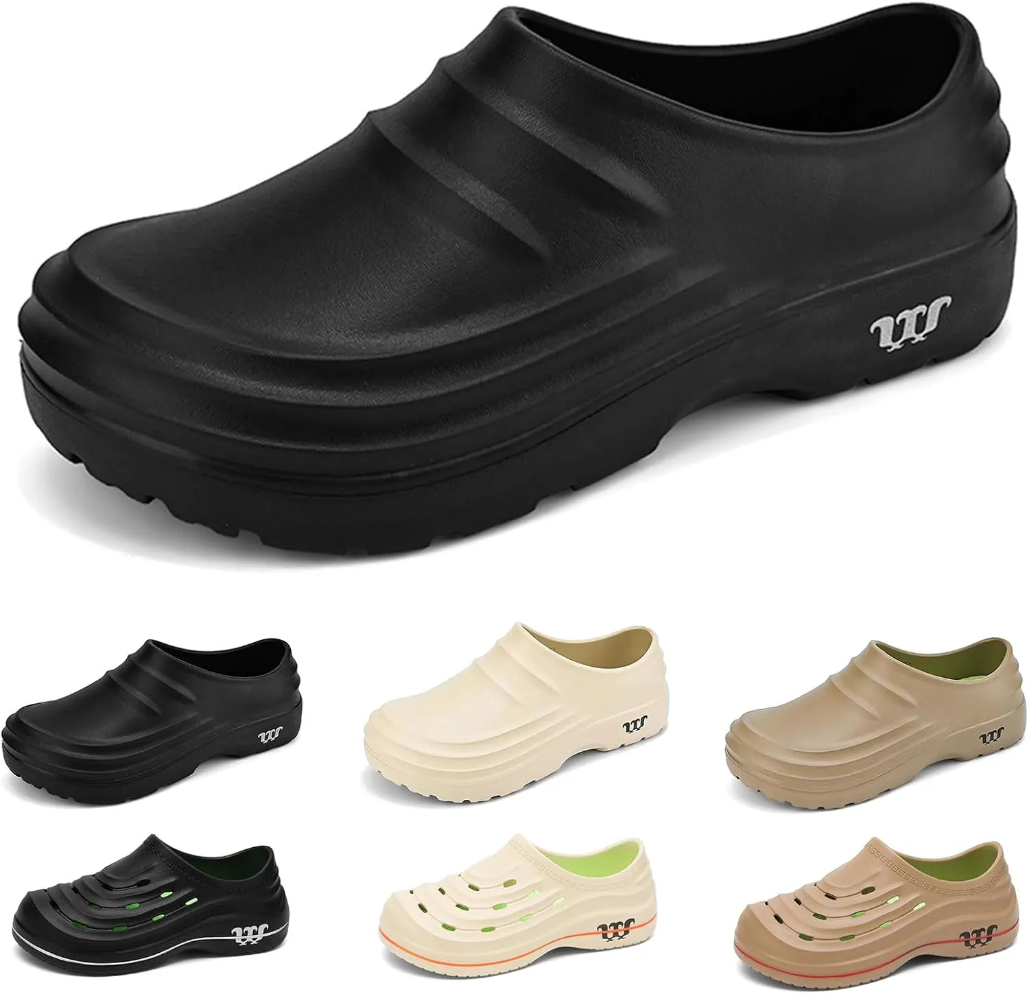 Chef Shoes for Men and Women Slip-Resistant Nursing Shoes Nurse Loafers Kitchen Restaurant Work Comfortable Lightweight & Waterproof Zapatos de Chef Clogs for Women