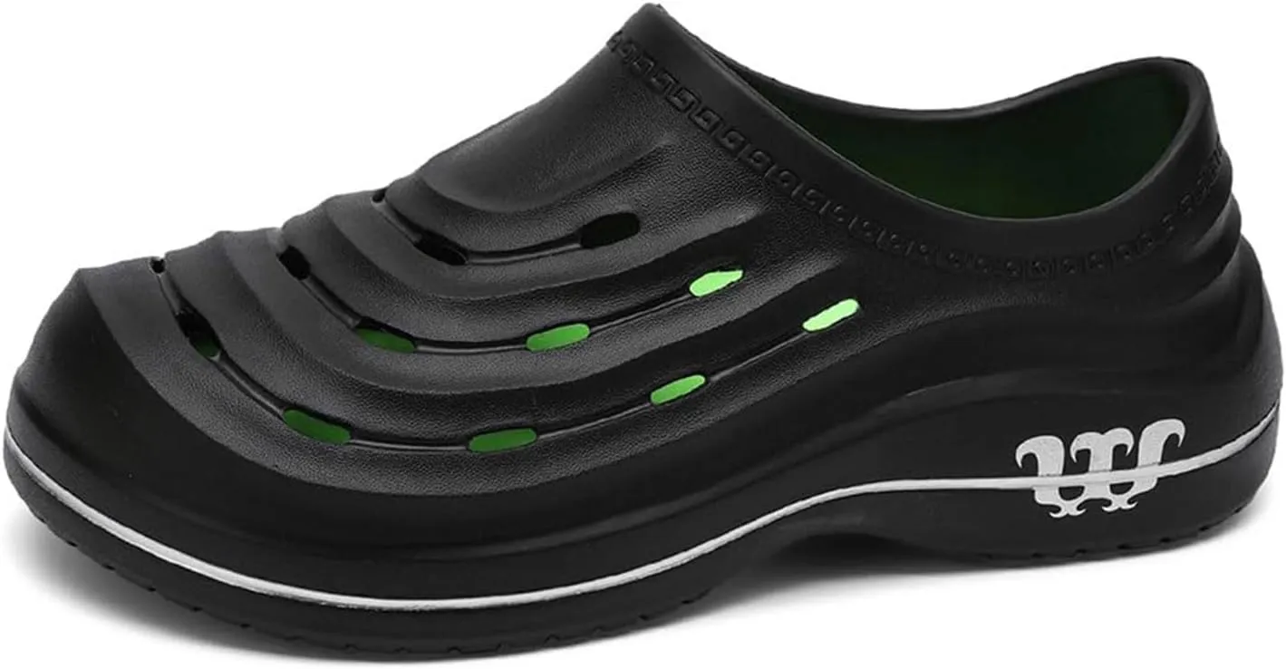 Chef Shoes for Men and Women Slip-Resistant Nursing Shoes Nurse Loafers Kitchen Restaurant Work Comfortable Lightweight & Waterproof Zapatos de Chef Clogs for Women