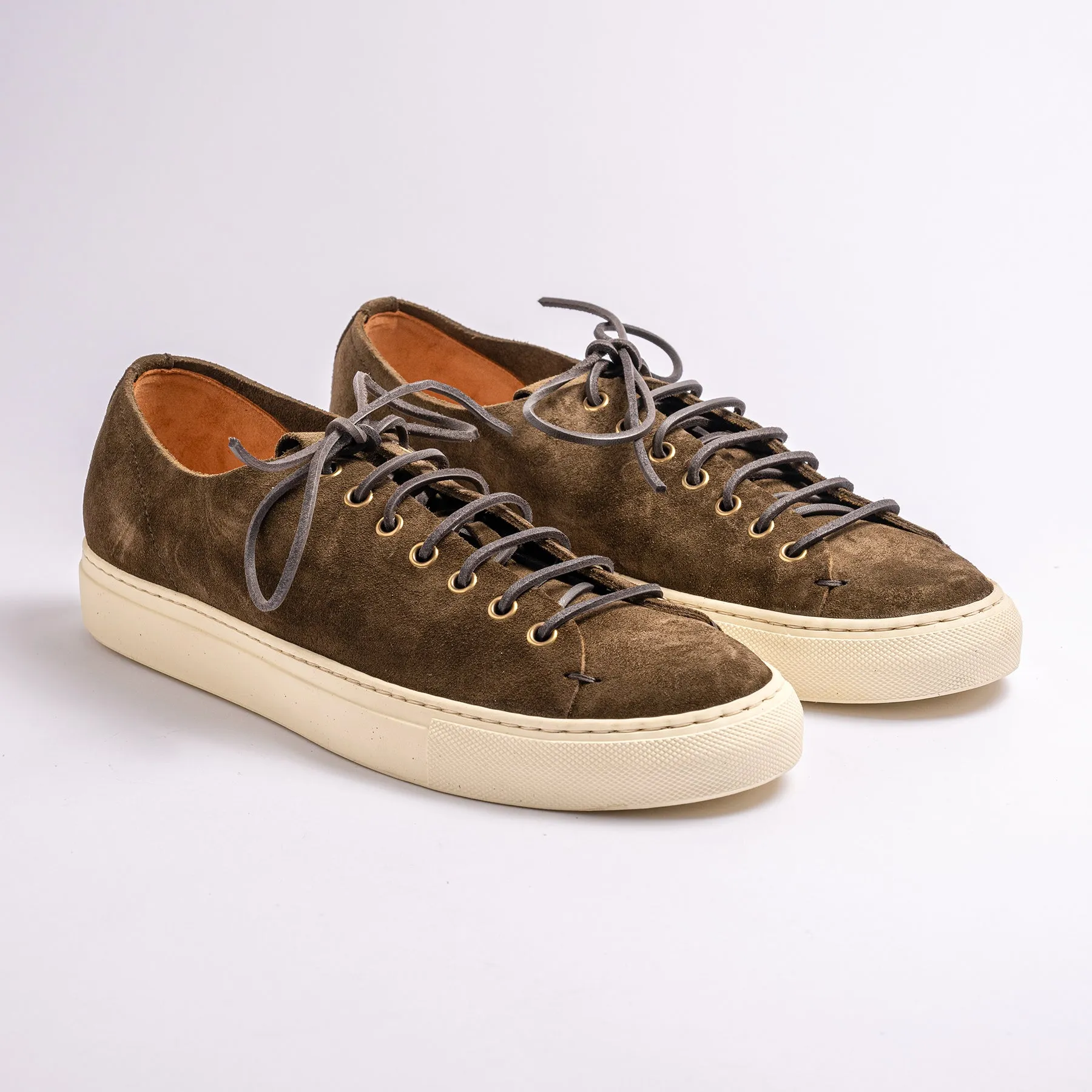 Classic Tanino Suede Sneaker Militare
