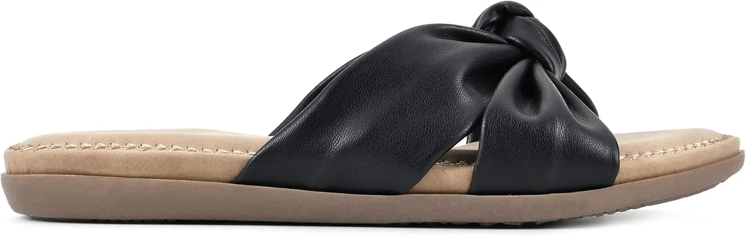 CLIFFS BY WHITE MOUNTAIN Women's Favorite Knotted Slide Sandal
