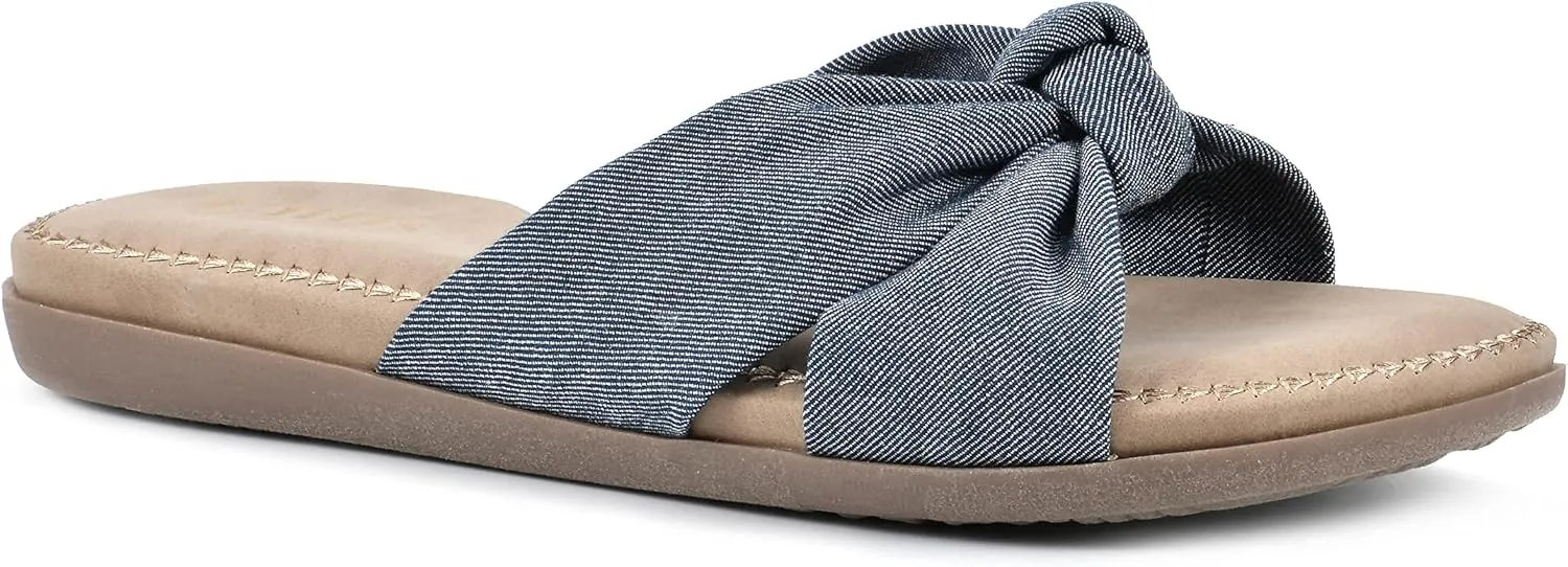 CLIFFS BY WHITE MOUNTAIN Women's Favorite Knotted Slide Sandal