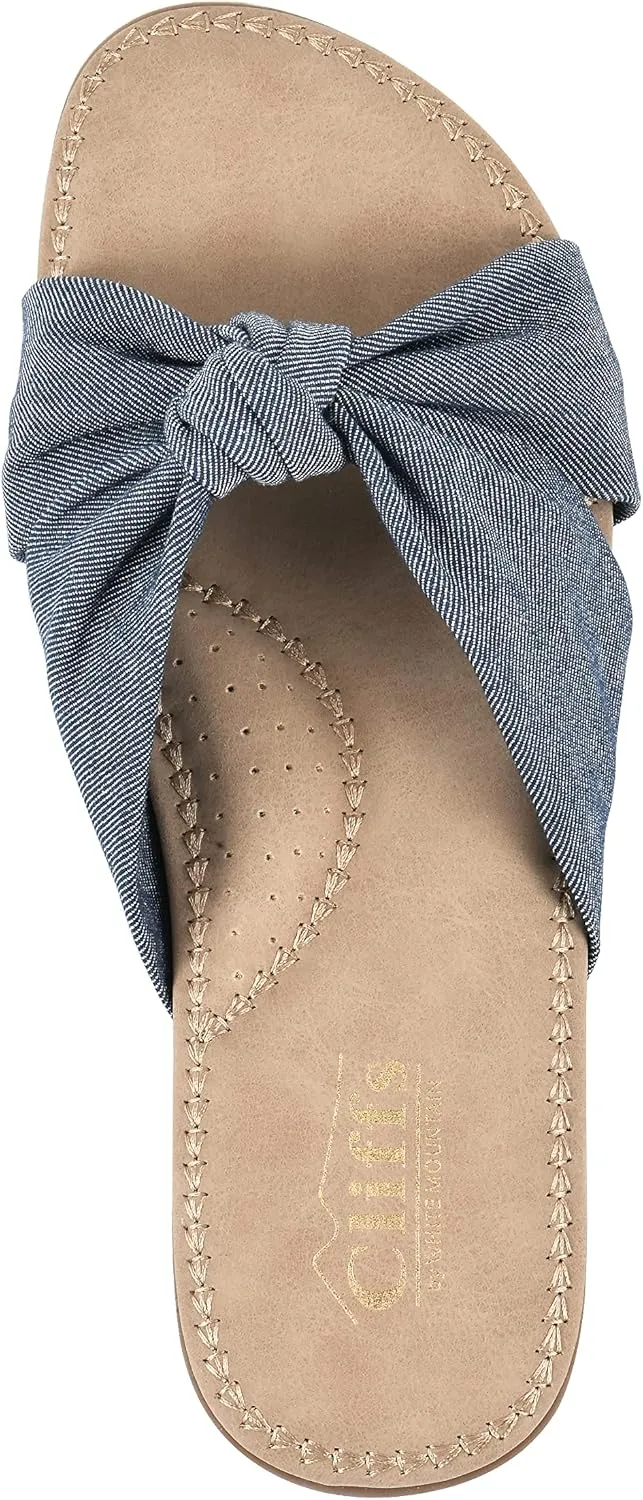 CLIFFS BY WHITE MOUNTAIN Women's Favorite Knotted Slide Sandal