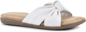 CLIFFS BY WHITE MOUNTAIN Women's Favorite Knotted Slide Sandal