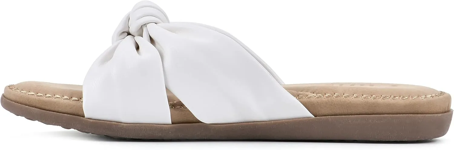 CLIFFS BY WHITE MOUNTAIN Women's Favorite Knotted Slide Sandal