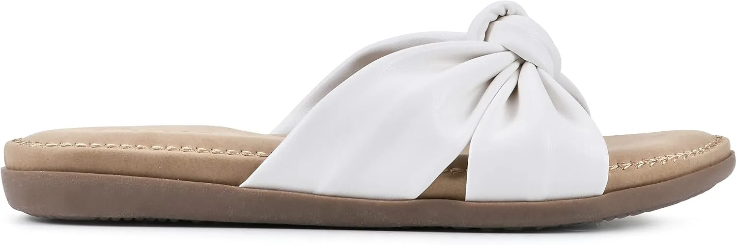 CLIFFS BY WHITE MOUNTAIN Women's Favorite Knotted Slide Sandal