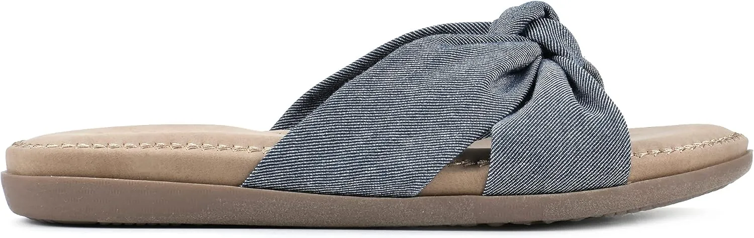 CLIFFS BY WHITE MOUNTAIN Women's Favorite Knotted Slide Sandal