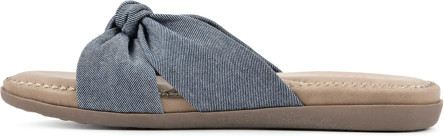 CLIFFS BY WHITE MOUNTAIN Women's Favorite Knotted Slide Sandal