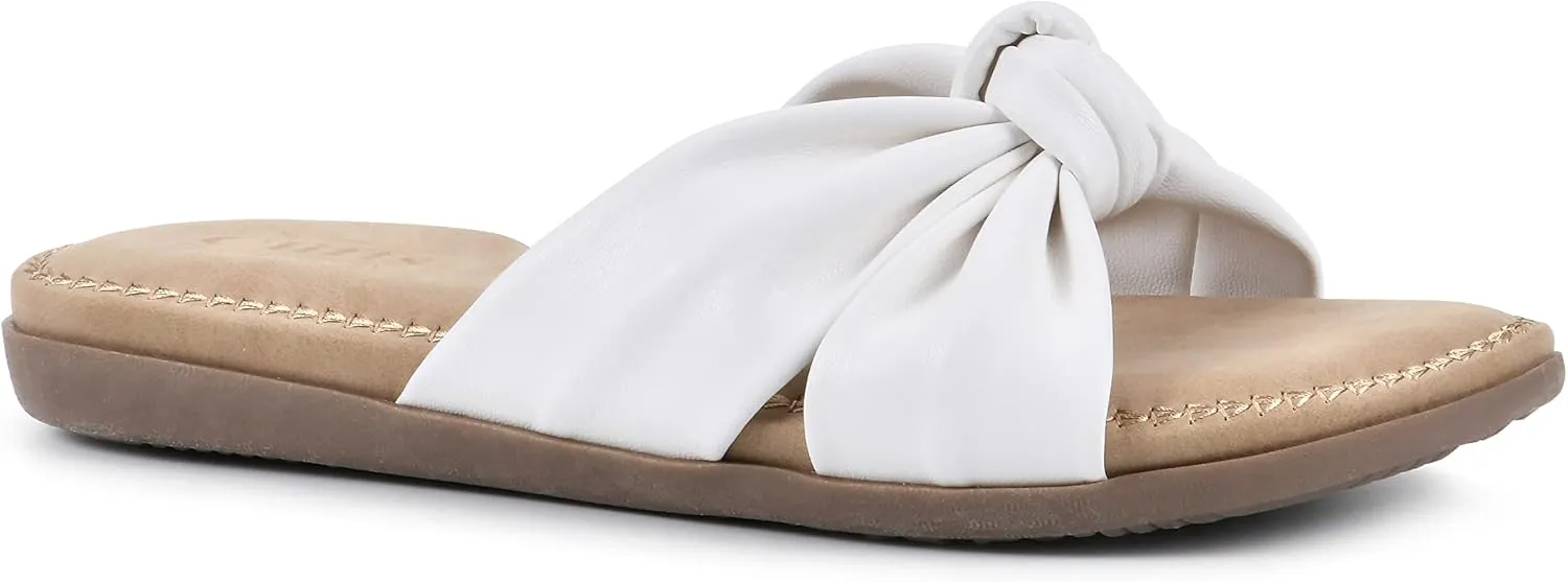 CLIFFS BY WHITE MOUNTAIN Women's Favorite Knotted Slide Sandal