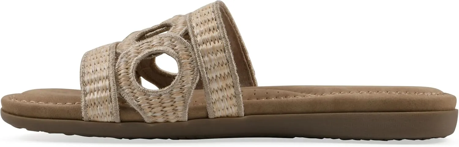 CLIFFS BY WHITE MOUNTAIN Women's Fraly Cut-Out Slide Sandal