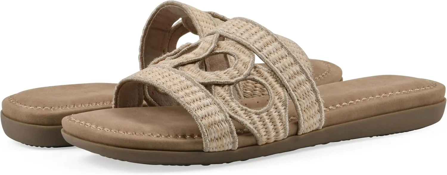 CLIFFS BY WHITE MOUNTAIN Women's Fraly Cut-Out Slide Sandal