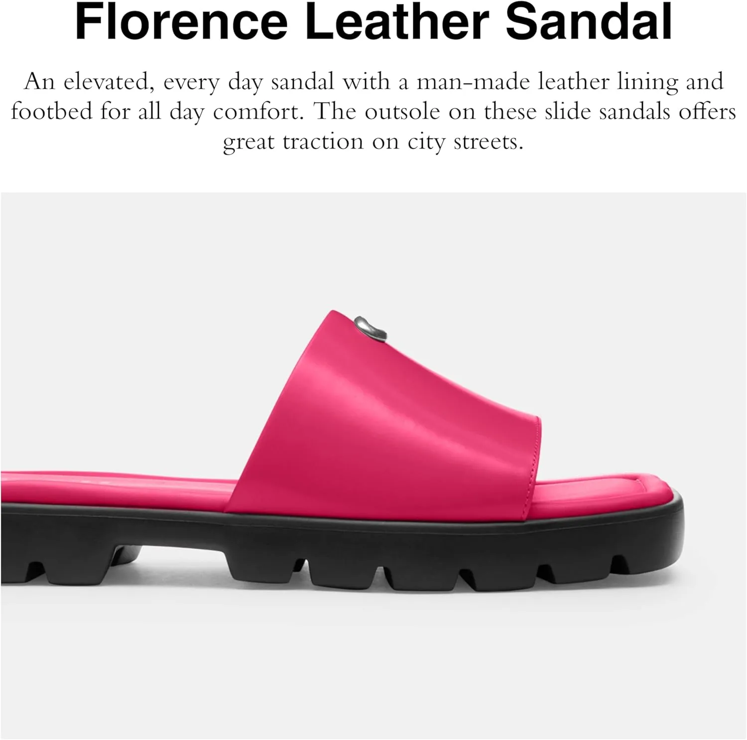 Coach Women's Florence Leather Sandal