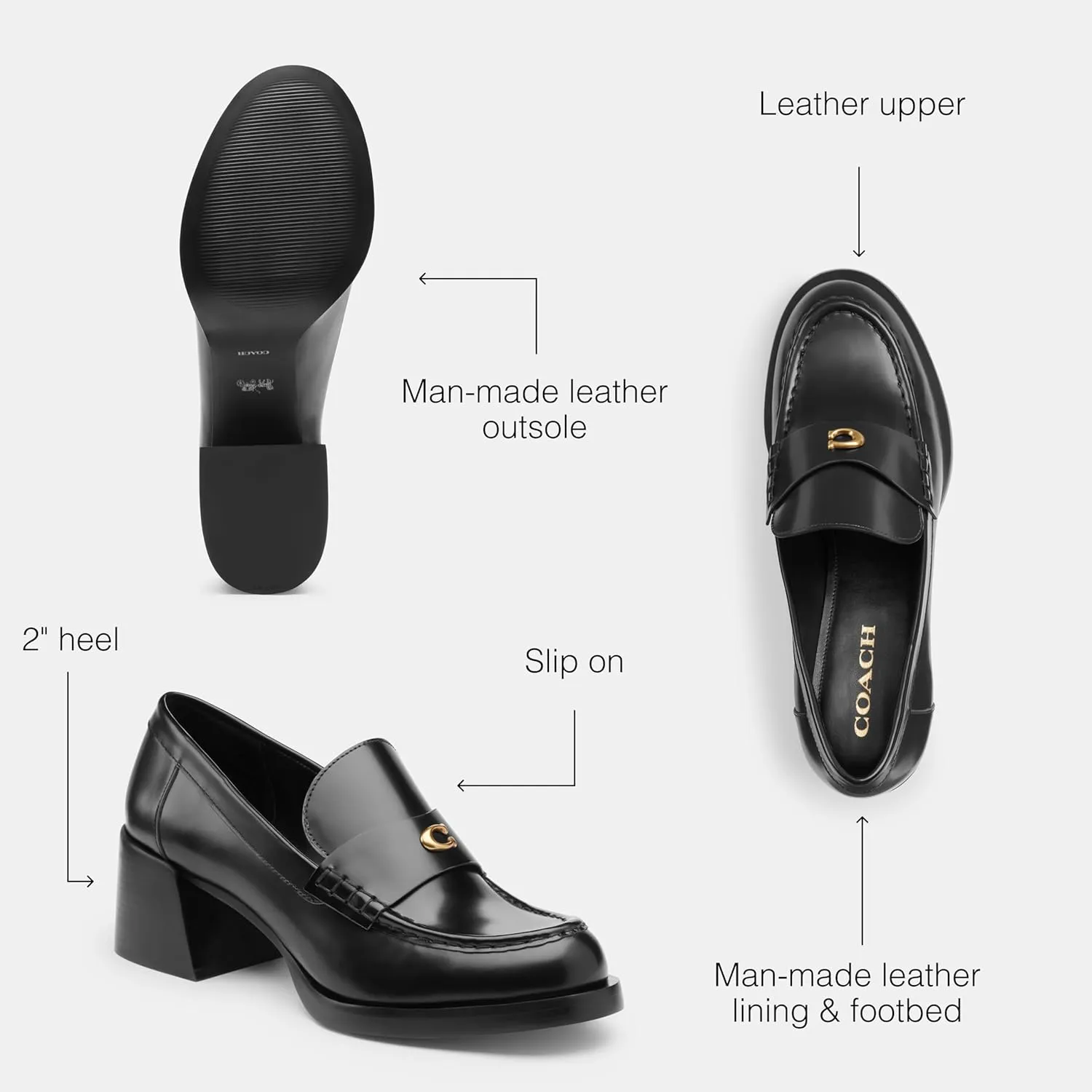 Coach Women's Natalie Leather Loafer