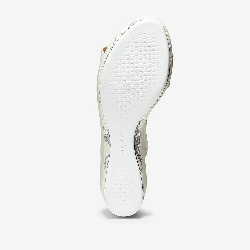 Cole Haan Grand Ambition Flatform Wedge Slide (65mm) Ivory Leather