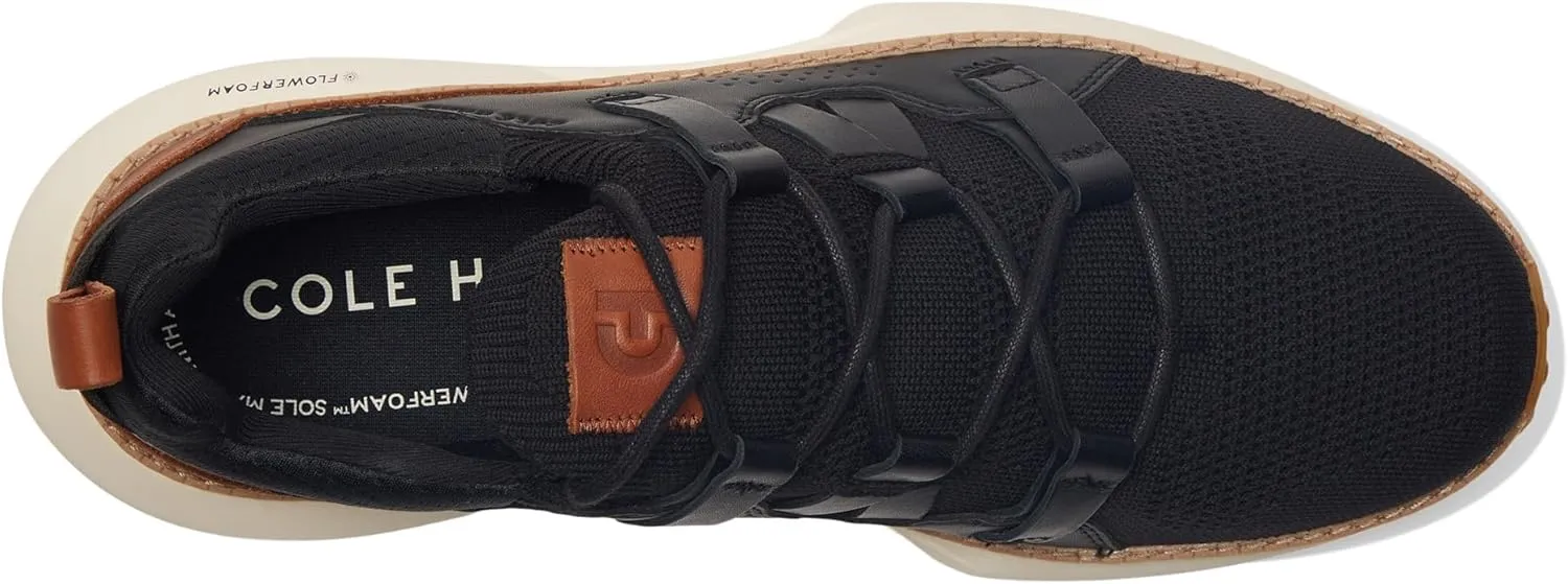 Cole Haan Men's Grand Motion Woven Stitch 2, Black/British Tan/Ivory, 10.5-M US
