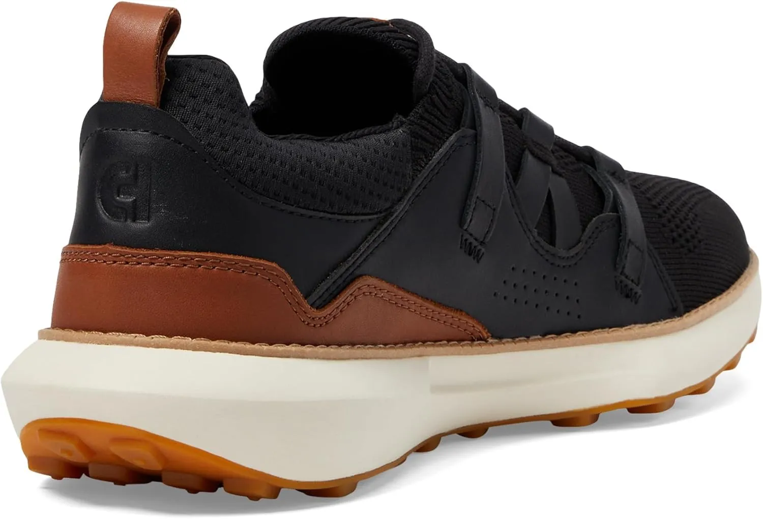 Cole Haan Men's Grand Motion Woven Stitch 2, Black/British Tan/Ivory, 10.5-M US