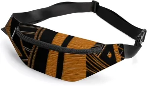 Contemporary Afrocentric Pattern Crossbody Waist Bag with Large Capacity And Portability