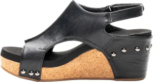 Corkys Footwear Womens Carley Wedges, Featuring Corkys EVA Foam Cushioned Insoles, A 2.5 Inch Heel, Lightweight For All Day Wear, And Hook And Loop Closure