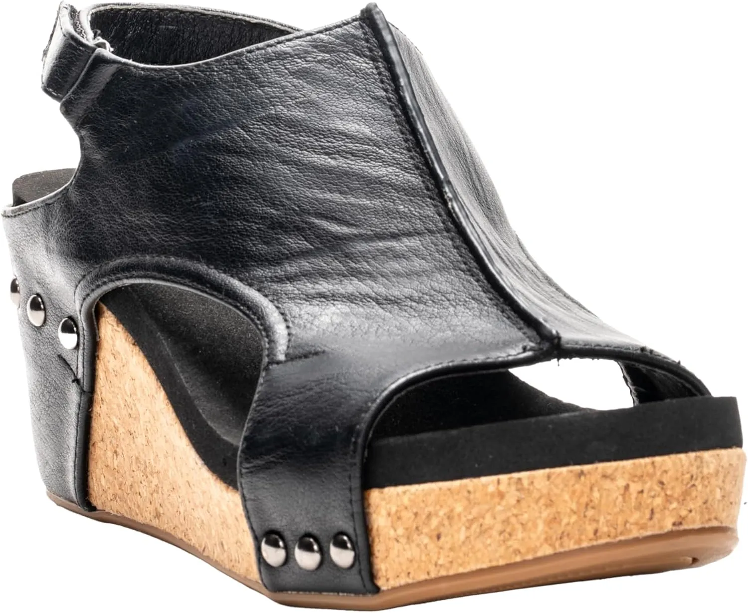 Corkys Footwear Womens Carley Wedges, Featuring Corkys EVA Foam Cushioned Insoles, A 2.5 Inch Heel, Lightweight For All Day Wear, And Hook And Loop Closure