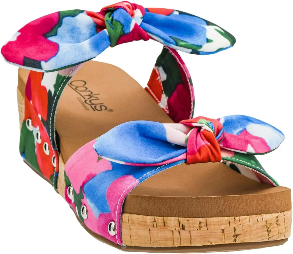 Corkys Footwear Women's Sittin Pretty Wedge Sandal - 2 Inch Cushioned Wedge, Slip On Closure for Comfort & Style, Perfect for Casual & Dressy Outfits, All Day Wear