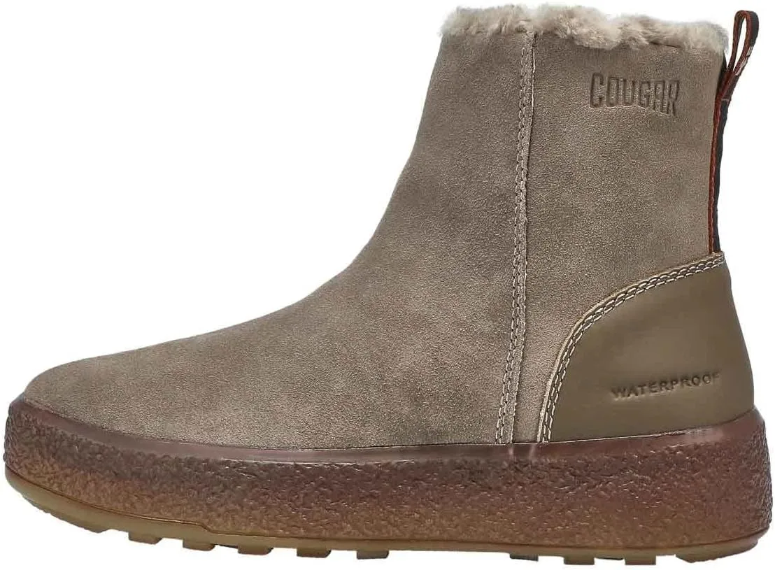 COUGAR Women's Broom Waterproof Winter Boot Stone 6 Medium US