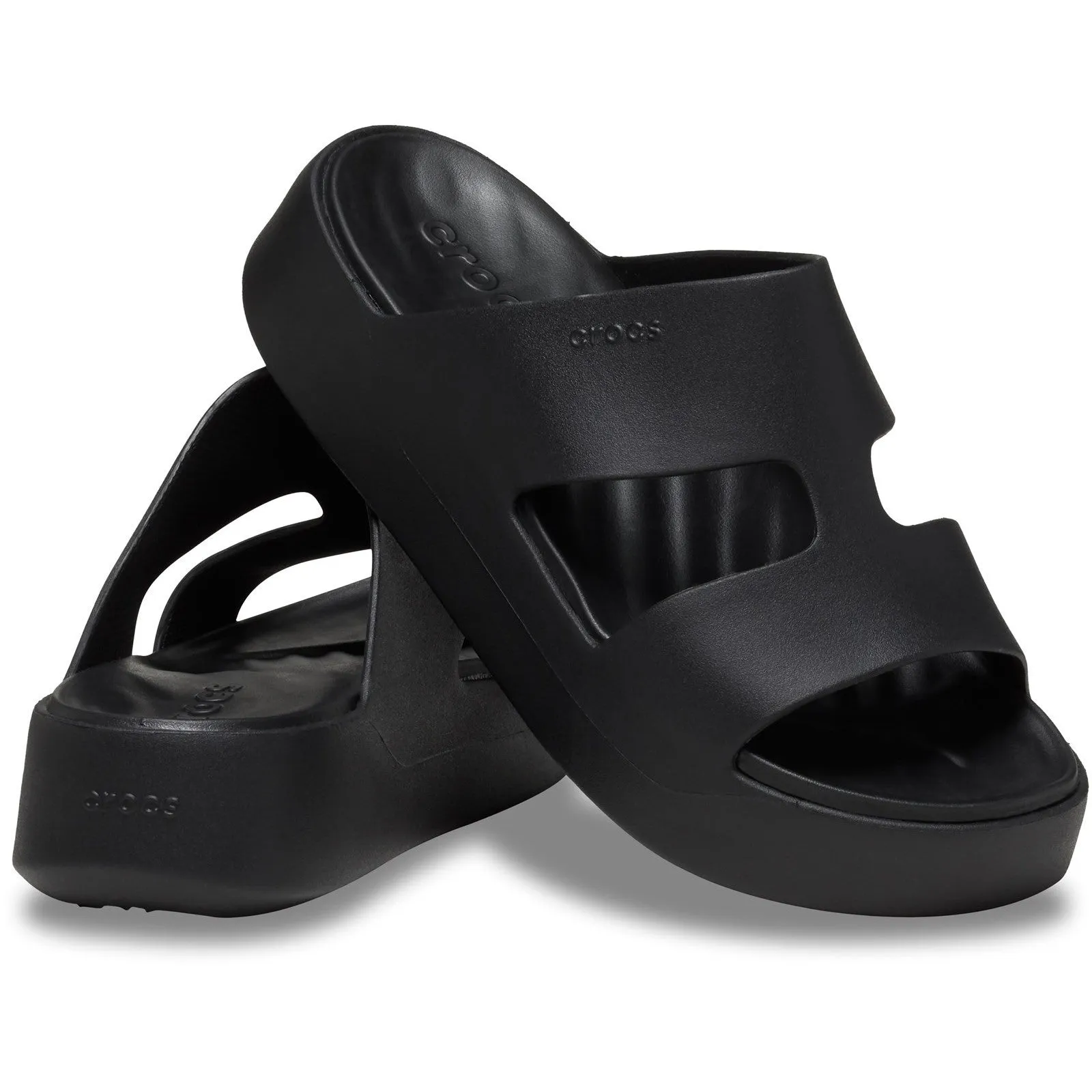 Crocs Getaway Platform H-Strap Mule Ladies Summer Black