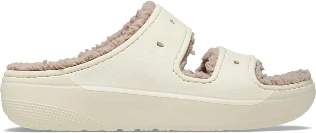 Crocs Unisex-Adult Classic Cozzzy Platform Sandals | Fuzzy Slippers Slide