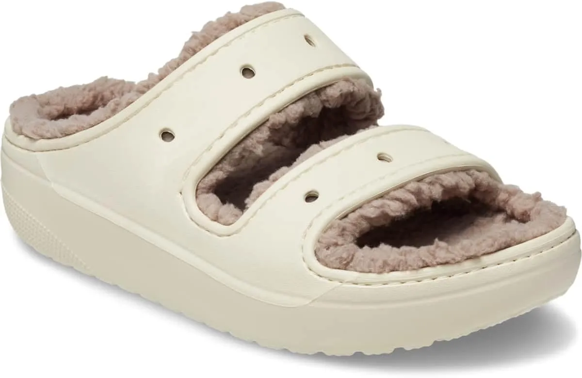 Crocs Unisex-Adult Classic Cozzzy Platform Sandals | Fuzzy Slippers Slide