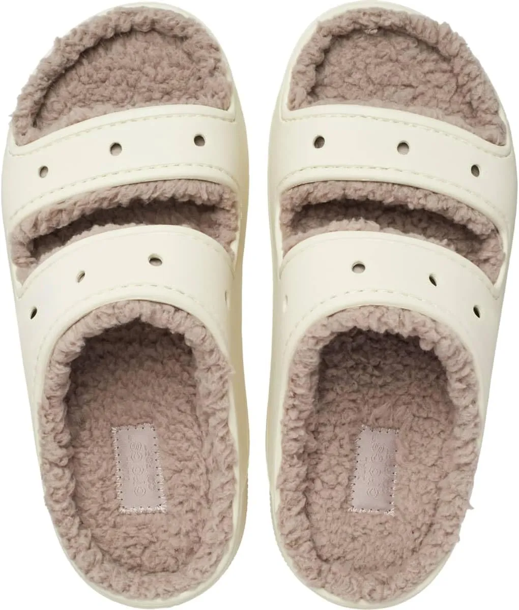Crocs Unisex-Adult Classic Cozzzy Platform Sandals | Fuzzy Slippers Slide
