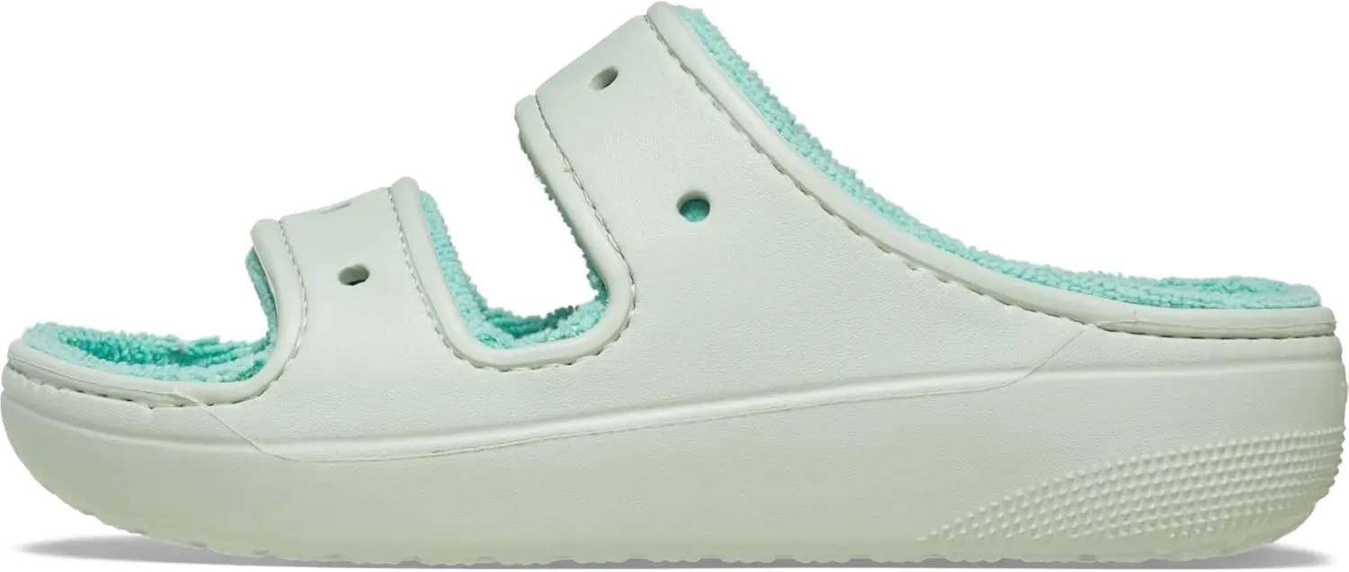 Crocs Unisex-Adult Classic Cozzzy Towel Sandals | Fuzzy Slippers Slide