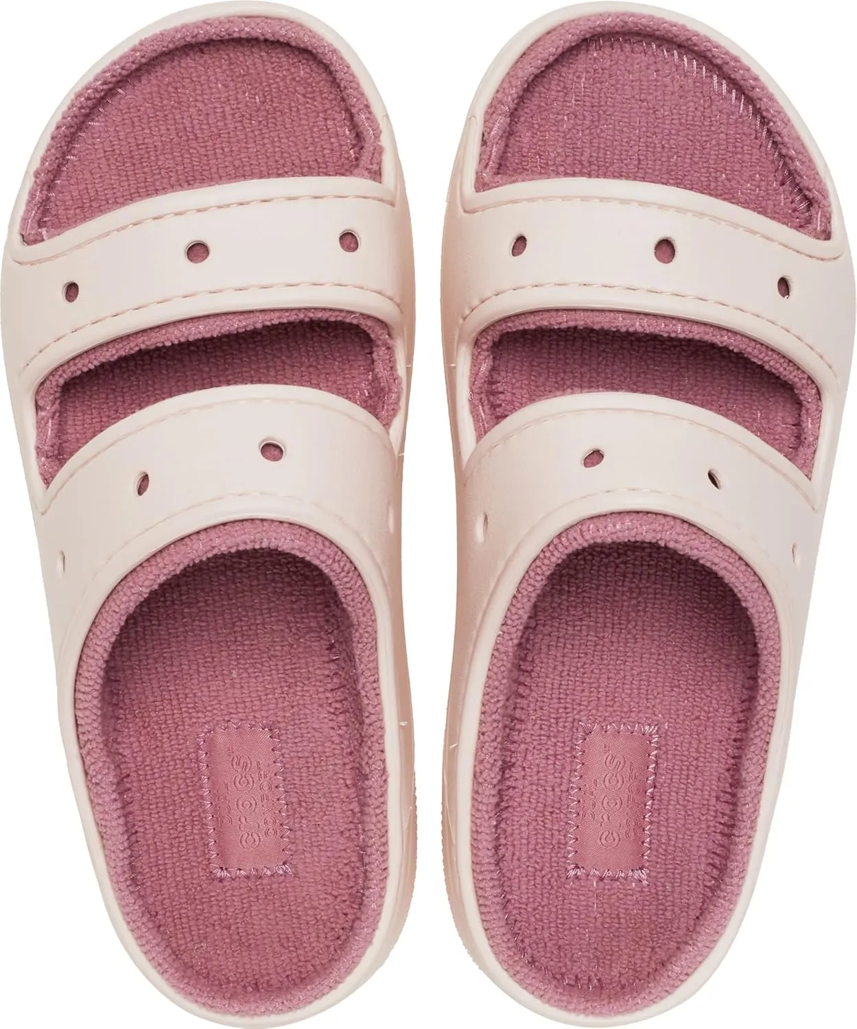 Crocs Unisex-Adult Classic Cozzzy Towel Sandals | Fuzzy Slippers Slide