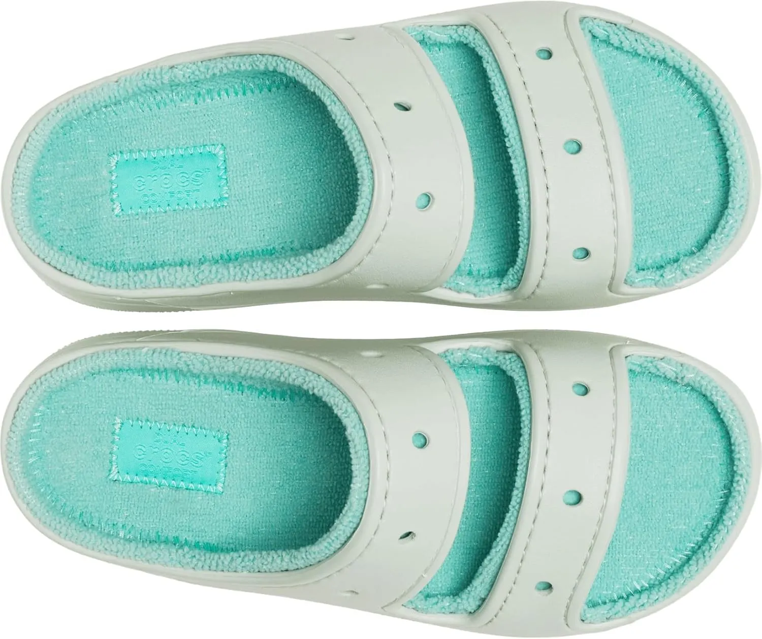 Crocs Unisex-Adult Classic Cozzzy Towel Sandals | Fuzzy Slippers Slide