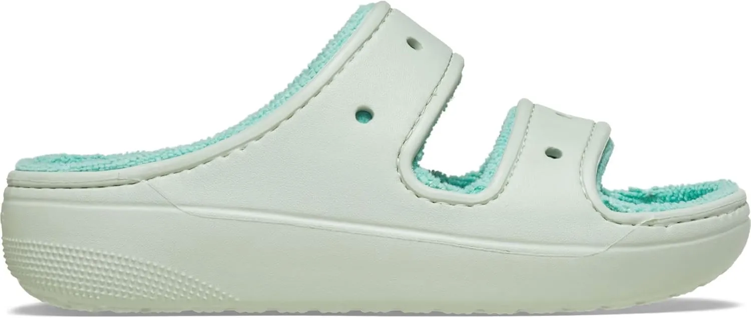 Crocs Unisex-Adult Classic Cozzzy Towel Sandals | Fuzzy Slippers Slide