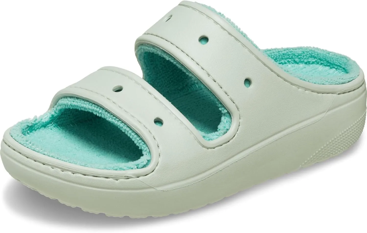 Crocs Unisex-Adult Classic Cozzzy Towel Sandals | Fuzzy Slippers Slide