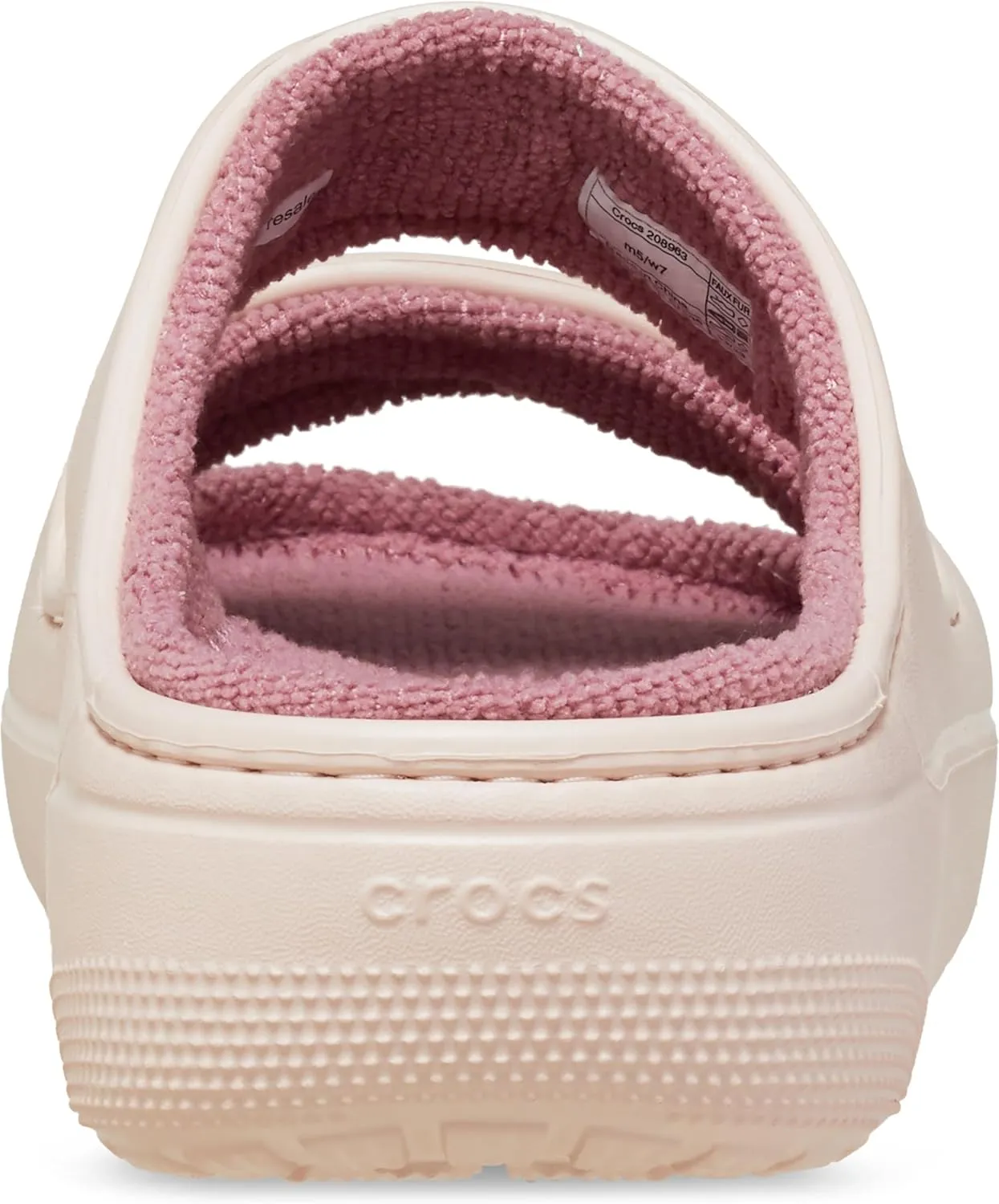 Crocs Unisex-Adult Classic Cozzzy Towel Sandals | Fuzzy Slippers Slide