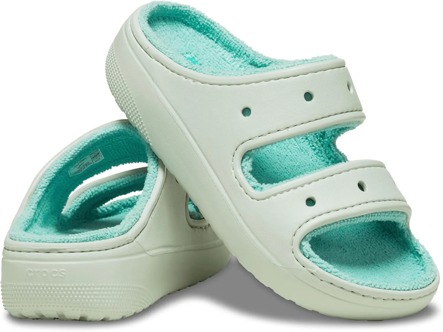Crocs Unisex-Adult Classic Cozzzy Towel Sandals | Fuzzy Slippers Slide