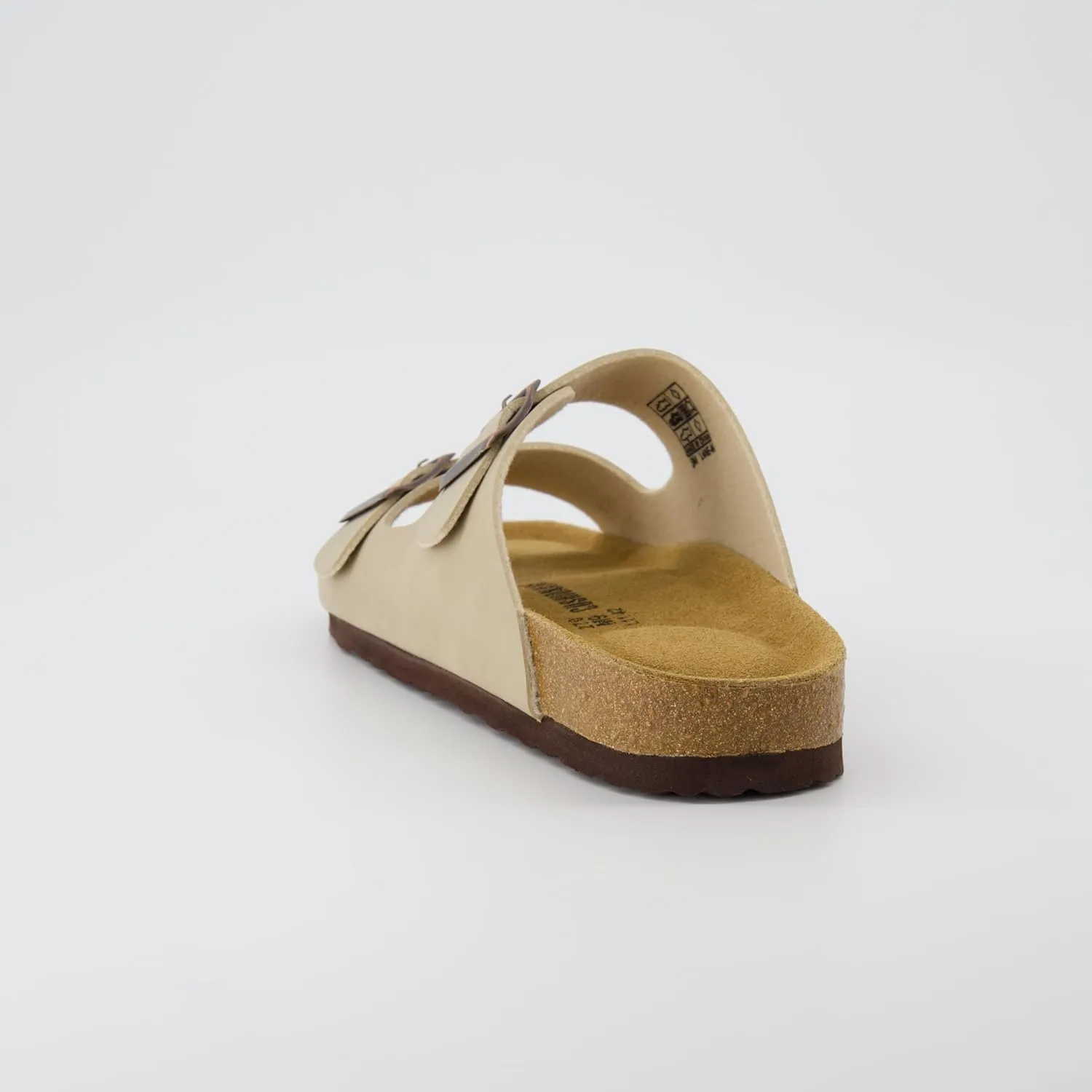 CUSHIONAIRE Men's Lane Cork Footbed Sandal with  Comfort, Arch Support, Adjustable Straps - Comfortable Slide Sandals for Walking, Casual Summer Footwear