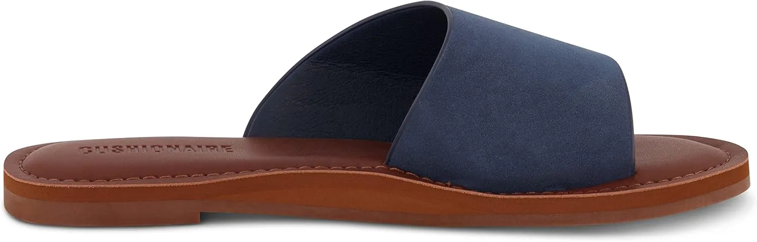 CUSHIONAIRE Women's Carly slide Sandal with Memory Foam