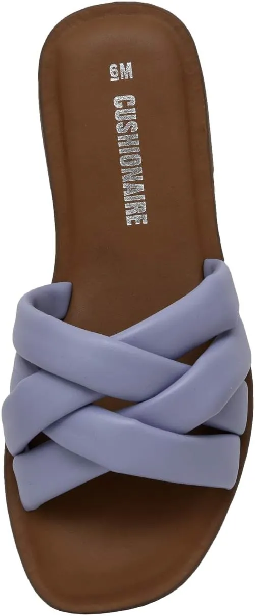 CUSHIONAIRE Women's Farah slide sandal  Memory Foam