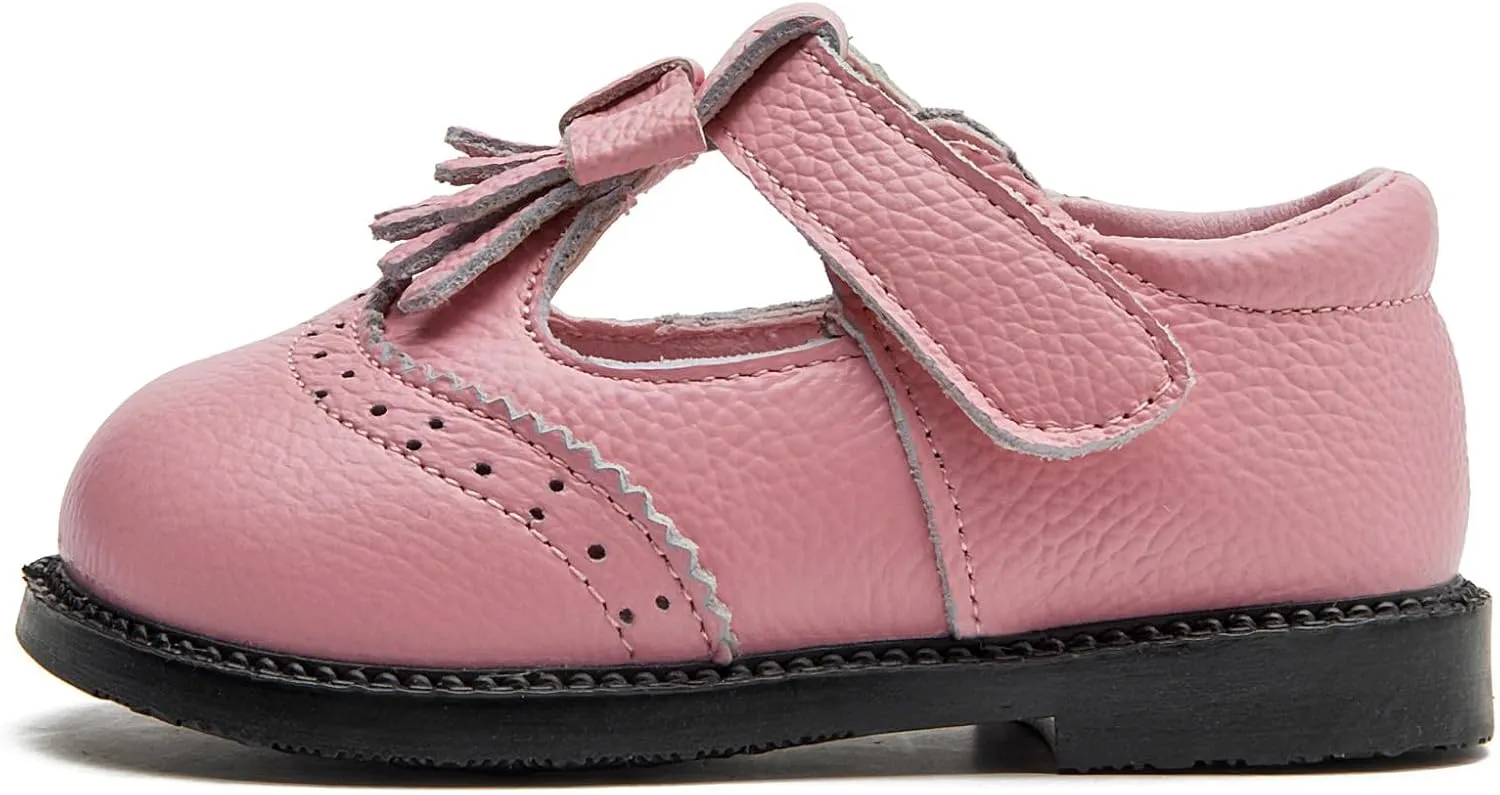 DADAWEN Toddler Girls Mary Jane Flats Dress Shoes Comfort Oxfords Wedding Church Party Dress Shoe School Uniform Shoes Loafer Flats