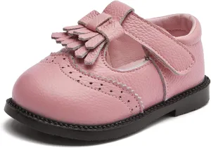 DADAWEN Toddler Girls Mary Jane Flats Dress Shoes Comfort Oxfords Wedding Church Party Dress Shoe School Uniform Shoes Loafer Flats