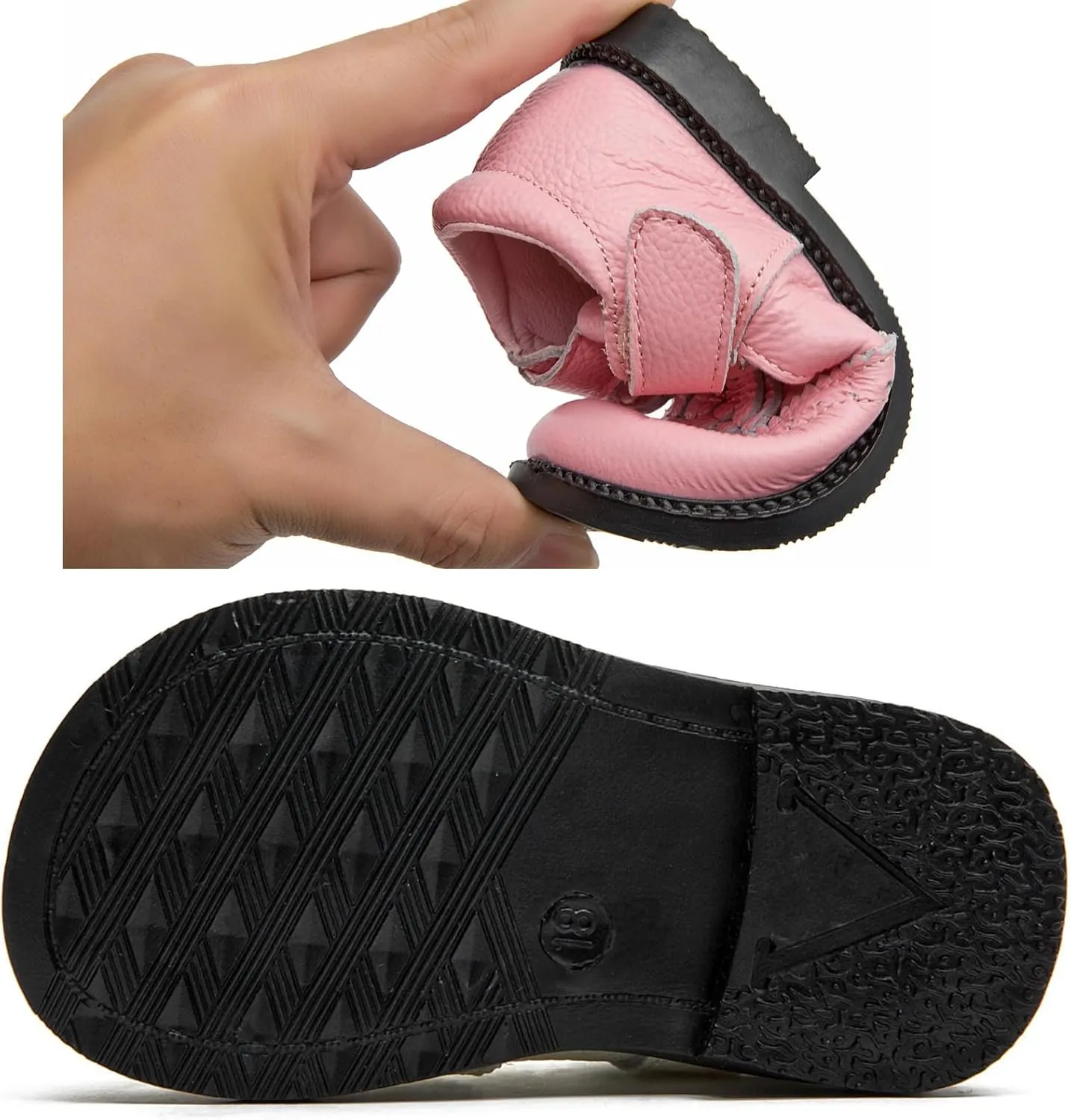 DADAWEN Toddler Girls Mary Jane Flats Dress Shoes Comfort Oxfords Wedding Church Party Dress Shoe School Uniform Shoes Loafer Flats