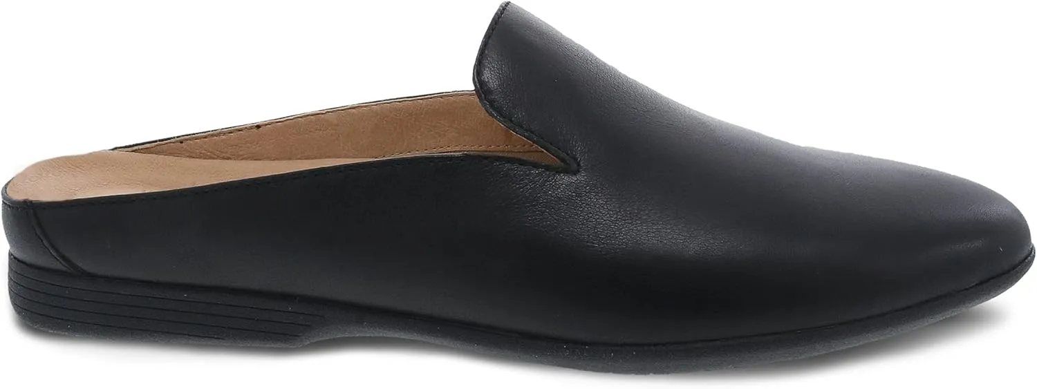 Dansko Lexie Slip-On Mules for Women - Comfortable Flat Shoes with Arch Support - Versatile Casual to Dressy Footwear - Lightweight Rubber Outsole